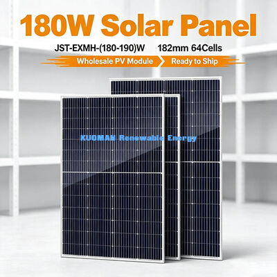 180-190W Wysokowydajny panel słoneczny mono | Maksymalna wydajność 19,95%