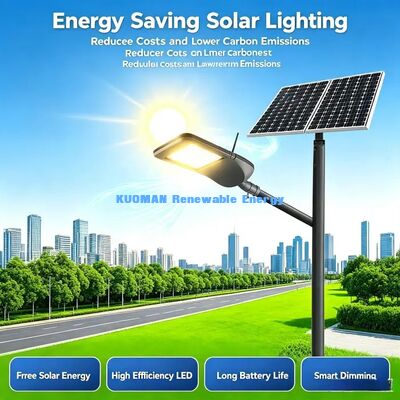 Niskokarbonne inteligentne lampy LED. Inteligentne planowanie, energooszczędne oświetlenie dróg miejskich.